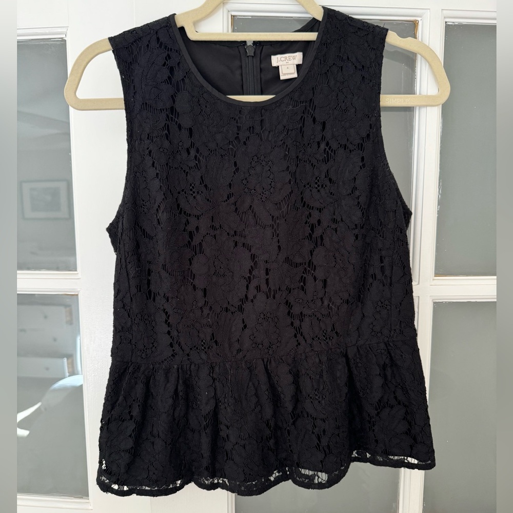 J Crew Peplum Blouse